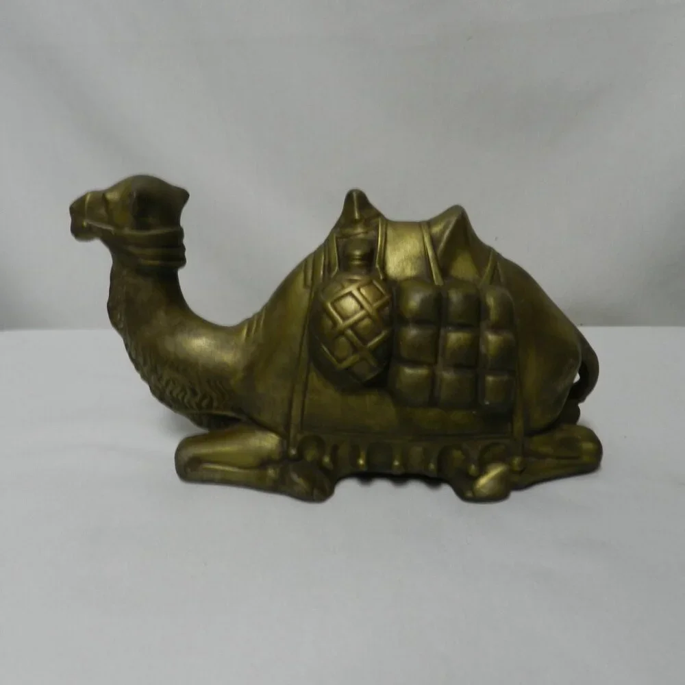 Nativity Vintage Chalkware Camel Christmas Figurine Sitting 10